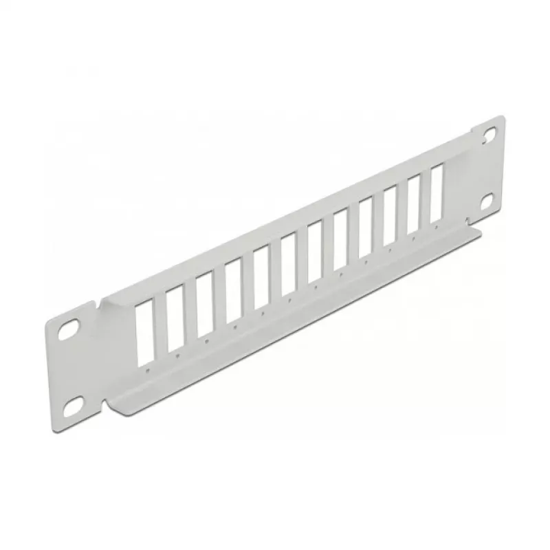 Glasvezel patchpaneel DeLOCK 10 inch 12 poorten SC duplex LC quad 1U grijs