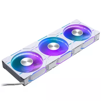 Ventilator Phanteks D30-120 12 cm wit 250–2000 tpm, fluïdumdynamisch lager