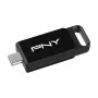 PNY Elite, 128 GB, USB Type-C, 3.2 Gen 1 (3.1 Gen 1), 120 MB/s, dia, zwart