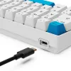 Sharkoon SGK50 S4 toetsenbord Home USB QWERTZ Duits wit 60% RGB LED
