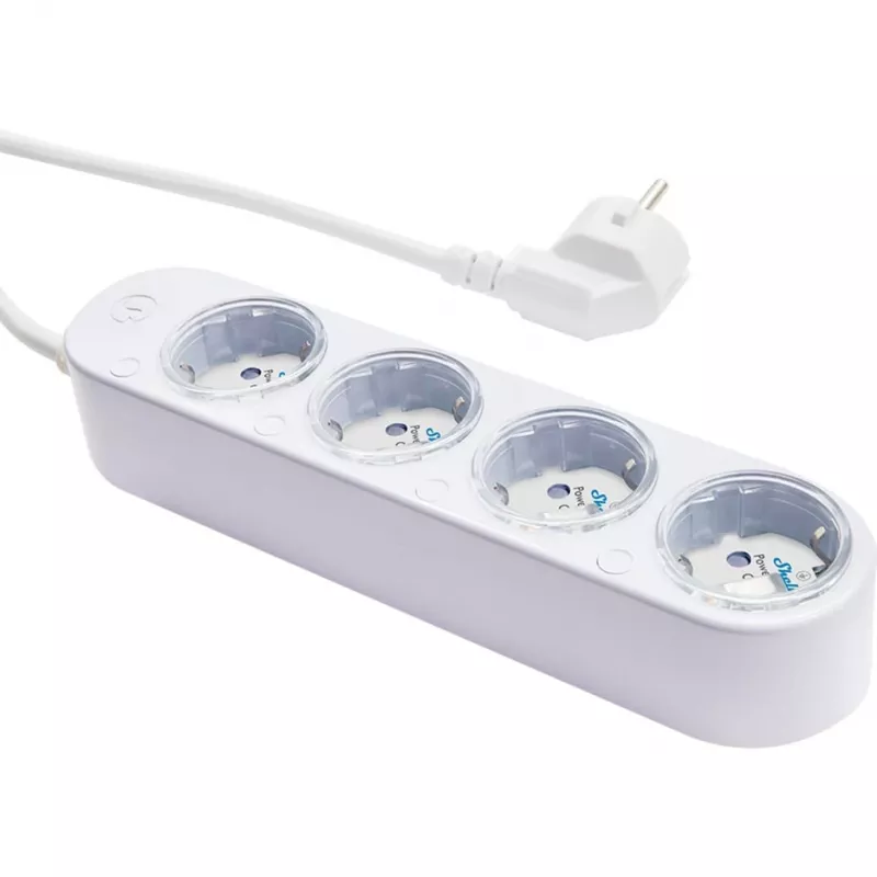 Smart 12A Shelly stekkerdoos 4 Gen4 Zigbee/Matter stekkerdoos
