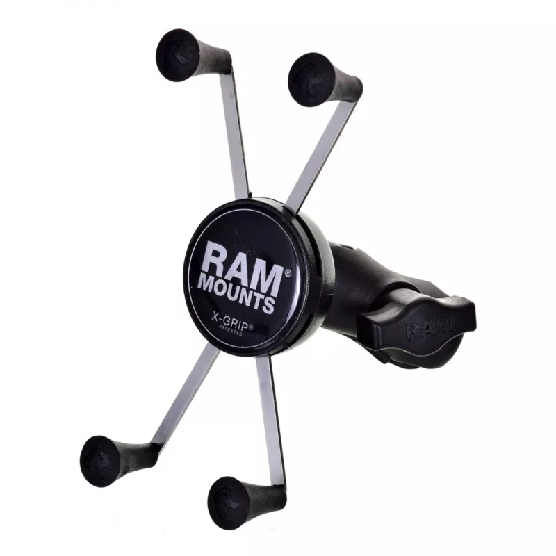 RAM Mounts X-Grip grote telefoonhouder met motorfiets balhoofdbasis