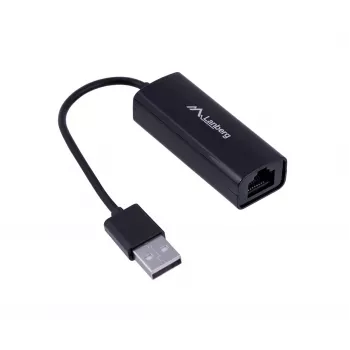 Netwerkkaart LANBERG NC-0100-01 USB 10 Gbit/s, hot-swap, kabel 0,15 m, zwart