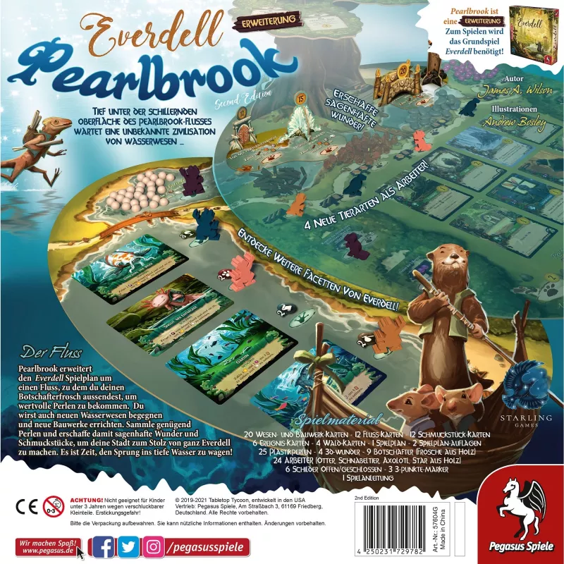 Everdell: Pearlbrook 2e editie, bordspeluitbreiding