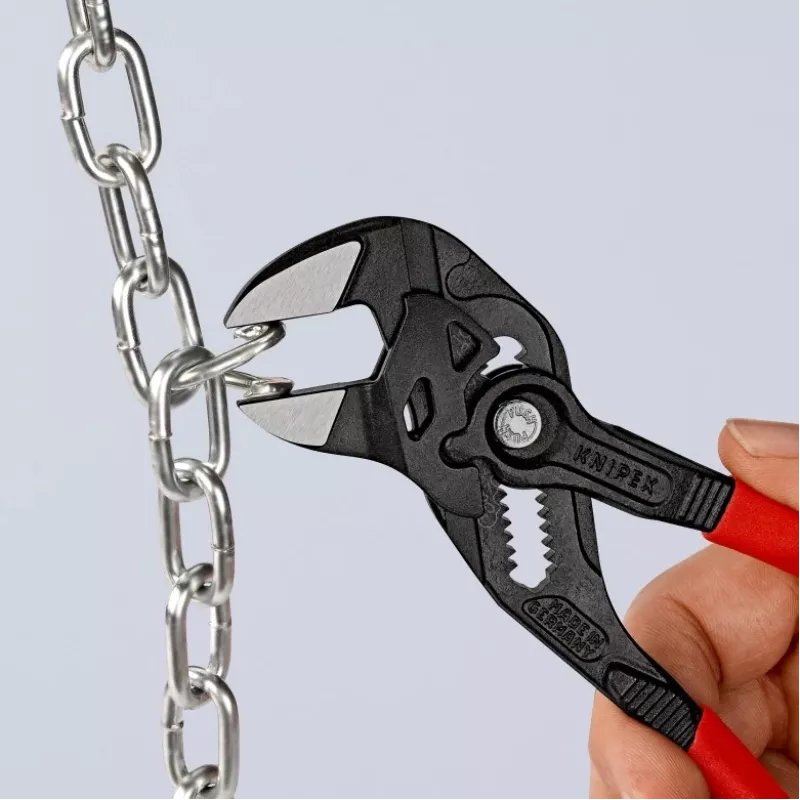 Knipex 86 01 180 tangsleutel, 180 mm, max. opening 40 mm, 15-voudig instelbaar, rood