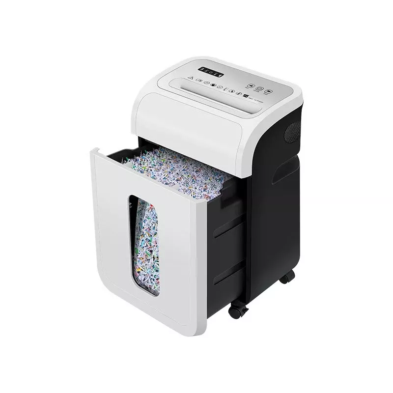 Kantoordocumentenvernietiger TRACER TRANIS47633 wit — 4x12 mm kruissnit, capaciteit 14 vel, opvangbak 20 L