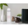 Beper BI.504 vacuümfles 500 ml, roestvrij staal, met beker, rood met stippen