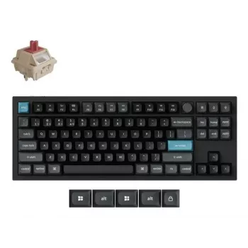 Mechanisch 80% QWERTY-toetsenbord Keychron Q3 Ultra 8K — Bluetooth & bekabeld, RGB-achtergrondverlichting, zwart