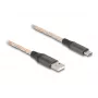 DeLOCK USB 2.0-kabel Type-A naar USB Type-C RGB 1m