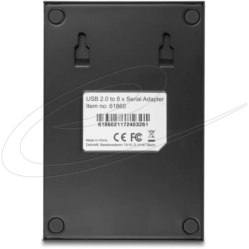 DeLock USB2.0 naar 8 x serieel adapter - serieel adapter - USB2.0 - RS-232 - 8 poorten (61860)
