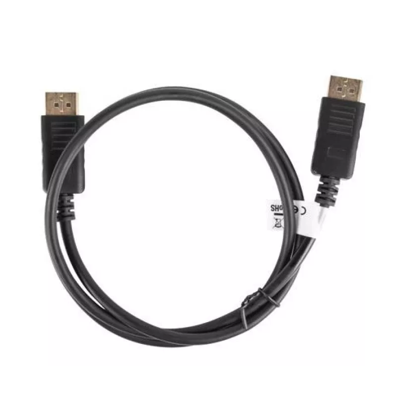 Lanberg DisplayPort-kabel 19 pin V1.2 4K, 1M | CA-DPDP-10CC-0010-BK | DisplayPort naar DisplayPort