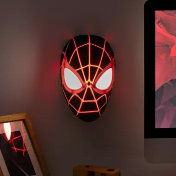 Tafellamp Paladone Mask Light PP14323SPMVN Spider-Man Miles Morales – nachtlampje in personagevorm