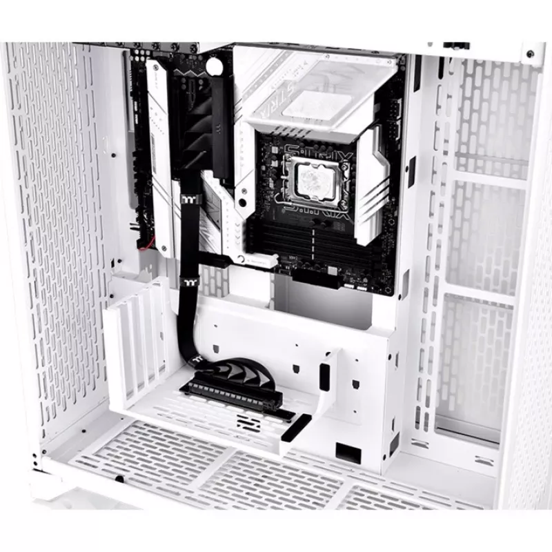 Thermaltake PCI-E 4.0 dubbele 90 graden riserkabel, 40 cm, zwart