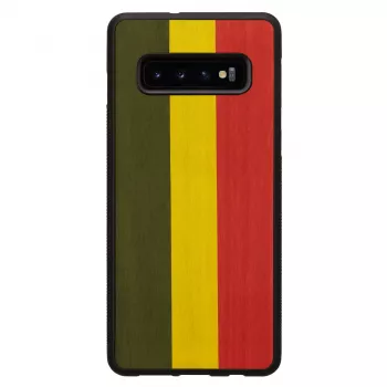 Man and Wood smartphonehoesje voor Galaxy S10 Plus – Reggae zwart beschermhoes