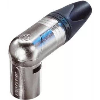 Neutrik NC5MRX XLR zwart - zilverdraad connector (NC5MRX)