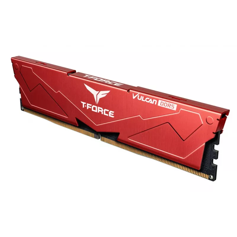 Team Group VULCAN FLRD532G6000HC30DC01, 32 GB, 2 x 16 GB, DDR5, 6000 MHz, 288-pin DIMM, rood