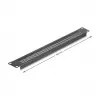 Blindplaat DeLOCK 67035 zwart metaal 44 mm x 482 mm x 11 mm