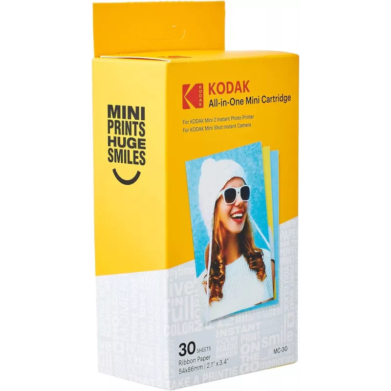 All-in-One mini-cartridge 30 vel, Kodak MC-30 — fotopapiercartridge voor instantprinter, capaciteit 30 vel