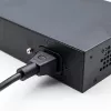 Ethernet switch QOLTEC 52297 PoE RJ45 met PoE-uplink en SFP-poort