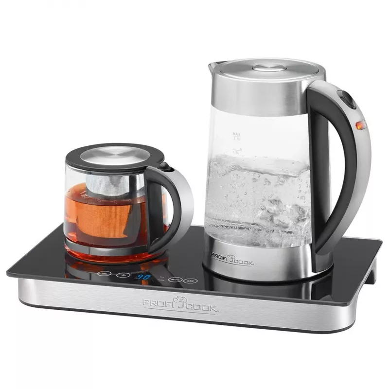 ProfiCook PC-TKS 1056 waterkoker 1,7 l zwart, rvs, transparant