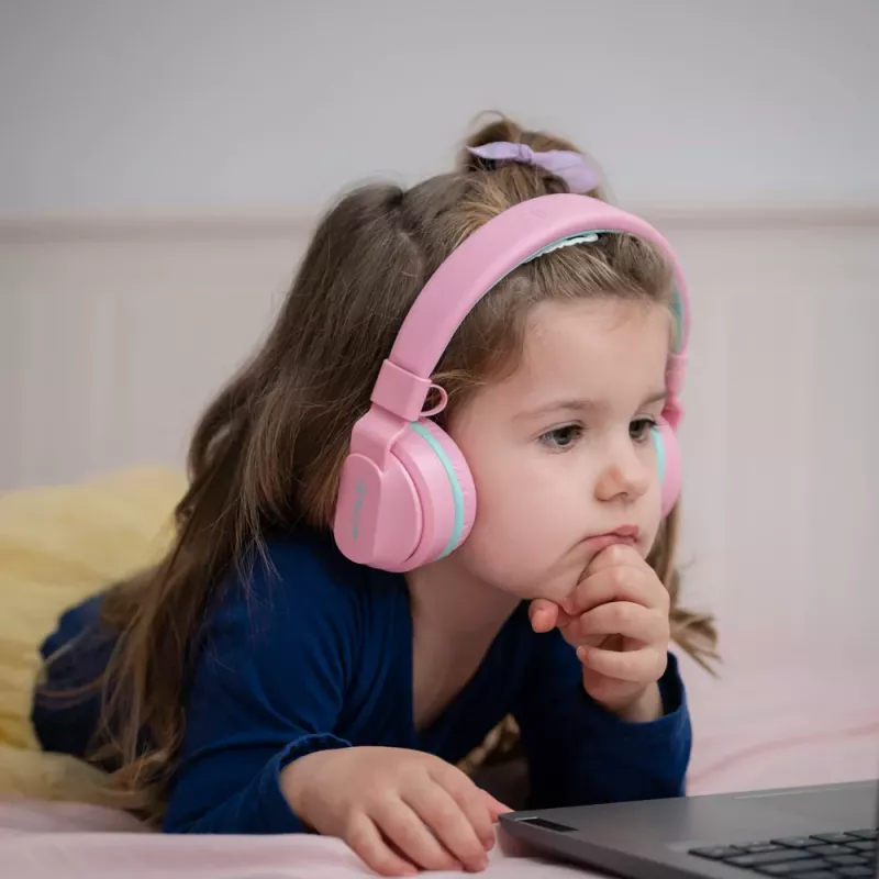 Hoofdtelefoon Tellur Buddy Bluetooth over-ear roze