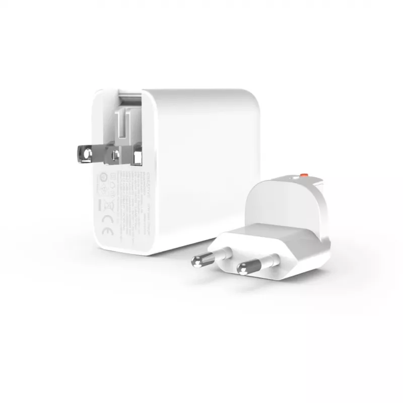 Oplader Creative Labs 67W GaN 1x USB-A 2x USB-C PD — 67W totaal uitgangsvermogen, GaN-technologie