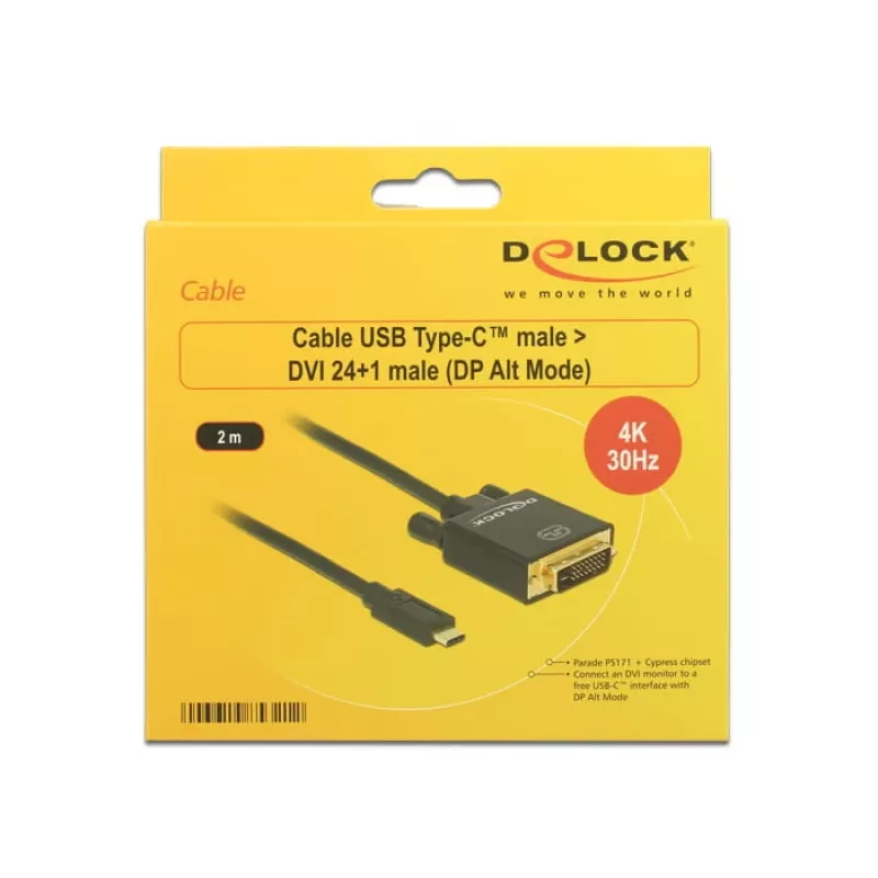 USB-C naar DVI-adapter DeLOCK 85321 2m
