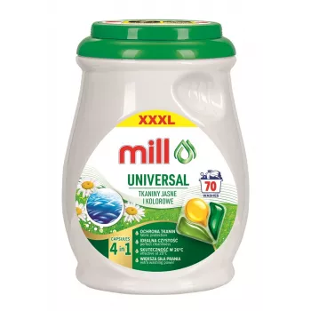 MILL PROFESSIONAL 3-kamer universele wascapsules, 70 st.
