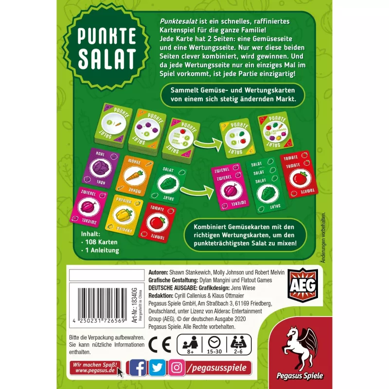 Pegasus Spiele Punktesalat bordspel Op