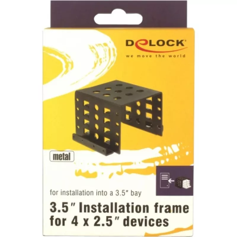 DeLOCK 18271 inbouwframe 4 x 2,5-inch drives in 3,5-inch bay