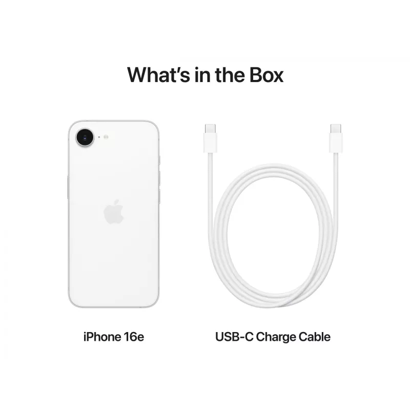 Apple iPhone 16e 15,5 cm (6,1 inch) Dual SIM iOS 18 5G USB Type-C 256 GB wit