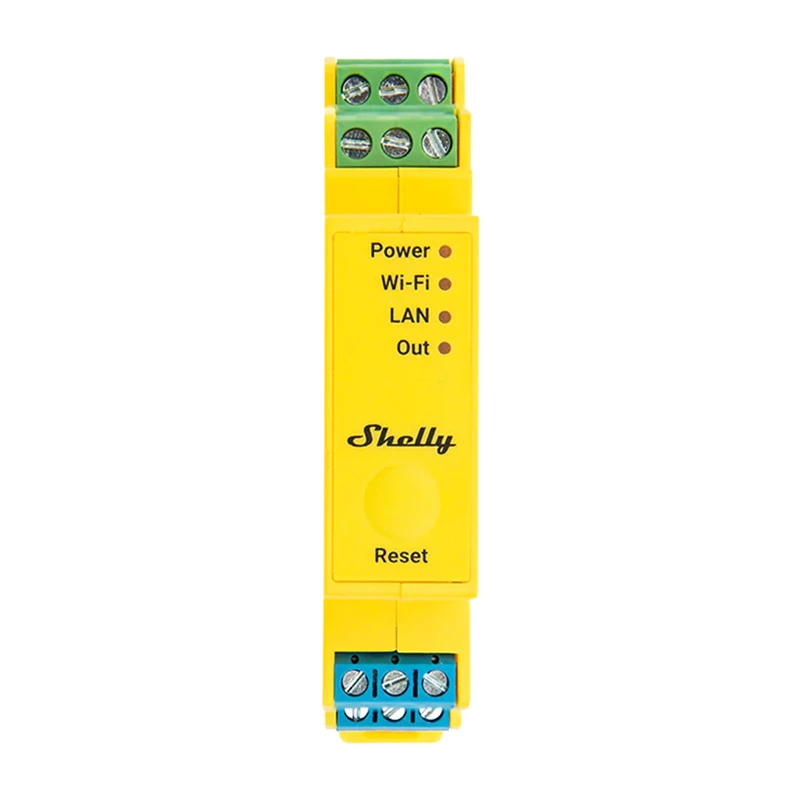 Shelly RGBWW Pro WiFi 5-kanaals DIN-rail lichtbesturing