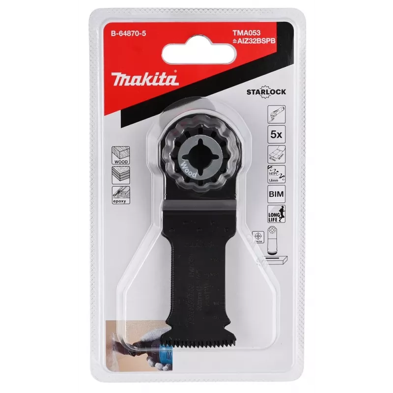 Makita B-64870-5 invalzaagblad-set, bimetaal, 5 stuks
