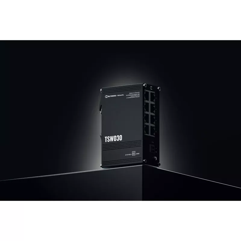 Teltonika TSW, unmanaged 8-poorts industriële ethernet-switch