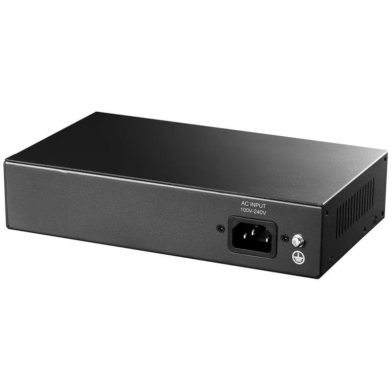 Netwerk-switch Cudy FS1010PG — 10/100 Mbps, 8 PoE-poorten, 2 uplink, 120W PoE-budget, metalen behuizing