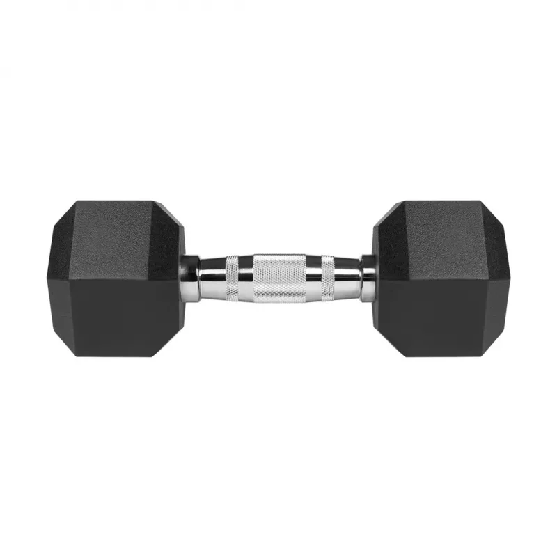 Gerubberde gietijzeren halterschijven HEX 2x6 kg REBEL ACTIVE