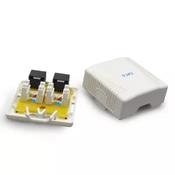 Kabelaccessoire montagedoos CAT6 UTP/2P NCAC-2U6-01 Gembird