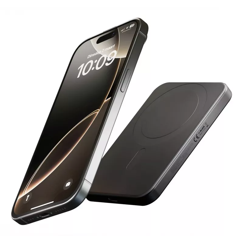 Magnetic powerbank 5000mAh MagSafe/Qi2 zwart