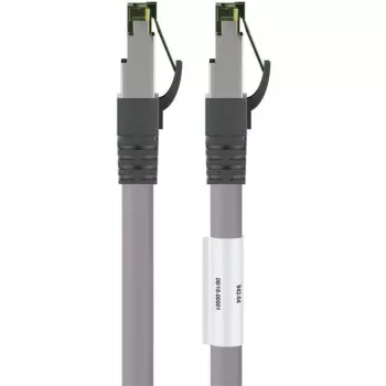 Goobay CAT 8.1 patchkabel, S/FTP (PiMF), grijs, 3 m - LSZH halogeenvrij, koper AWG 24 (55138)