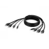 Belkin Secure KVM combo kabel - video- / USB- / audiokabel - TAA-conform - USB, mini-jack, HDMI (M)