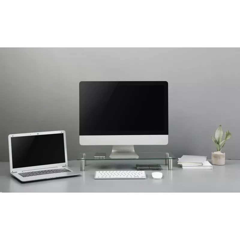 GEMBIRD glazen monitorstandaard maat M