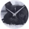 NeXtime klok 5173 Little Dog, Ø20 cm, wand, zwart
