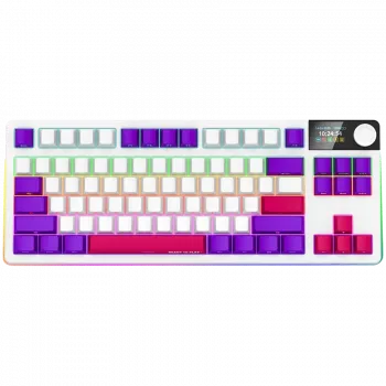 LORGAR KBP70TKLW, draadloos TKL mechanisch gaming-toetsenbord Pro, wit, EN-layout