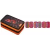 Etui Herlitz 50038794 zacht polyester zwart oranje 190x115x70mm