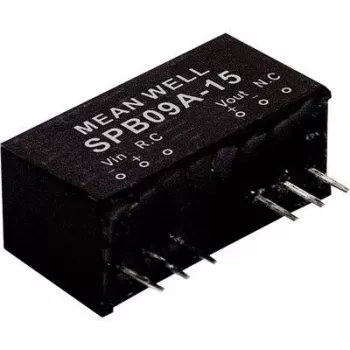 Voeding/omvormer MEAN WELL SPB09A-05, uitgang 5 V, 9 W, RoHS-conform, diepte 24 mm, 5 g