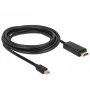 Videokabel-adapter DeLOCK 83698 Mini DisplayPort naar HDMI 1m zwart