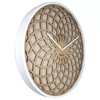 NeXtime klok 3149be Sun Large, Ø50 cm, wand, beige