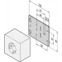 SCHROFF montageplaat voor enkelvoudige stopcontacten - montageplaat stopcontact (20118537)