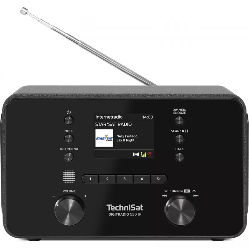 Personalradio TechniSat DigitRadio 550 IR digitaal DAB+ FM 100W