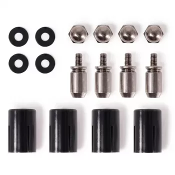 Montageset Alphacool 15724 zwart roestvrij staal 17 mm hoogte